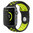 Sport Plus Silicone Band Strap for Apple Watch 38mm / 40mm / 41mm - Black (Yellow)